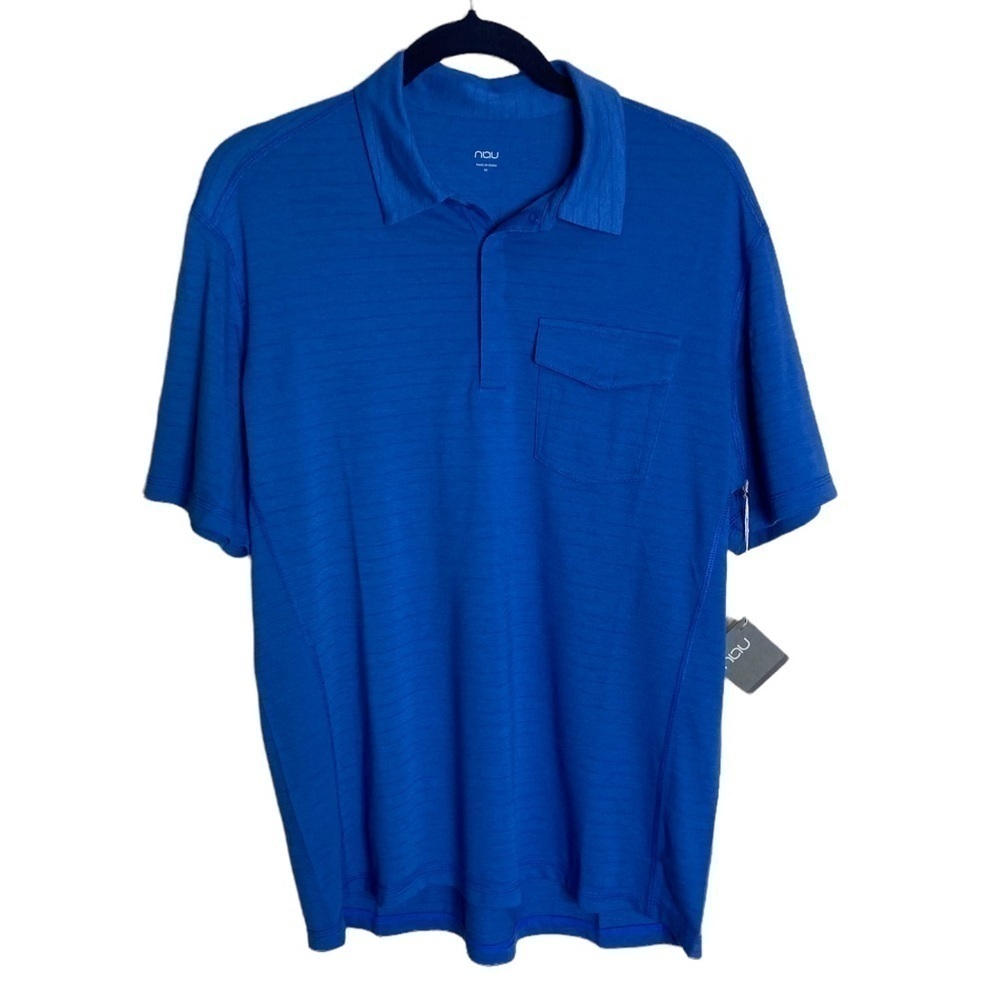 Men! NWT Nau Marina Knit Polo Size Medium